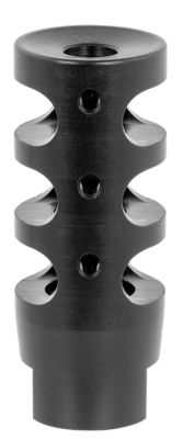TacFire Compact Compensator for AR-10, 308 Win, 5/8 in. x 24 Thread, 2.50 in. OAL, 1 in. Diameter, Black, Nitride, Steel
