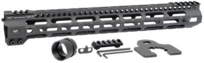 Midwest Industries Combat Lightweight Handguard for AR-15, 15 in. Picatinny/M-LOK, Black Hardcoat Anodized, Aluminum/Polymer