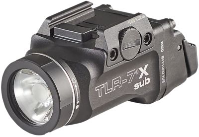 Streamlight TLR-7 X Sub Gun Light for S&W M&P M2.0 Subcompact/Beretta Px4 Storm, USB, Black Anodized, 500-Lumen, White LED