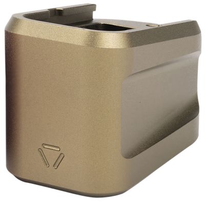 Strike Industries Extended Magazine Plate for Glock G19, Flat Dark Earth, 6061 T-6 Aluminum