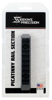 Seekins Precision M-LOK Rail Section, 9 Slots, Black Anodized