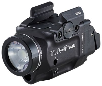 Streamlight TLR-8 Sub 500-Lumen LED Gun Light and Red Laser Sight Combo, Black, Fits Sig Sauer P365