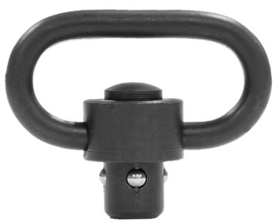GrovTec Heavy Duty Push Button Swivel, 1.25 in., Black Nitride, Steel