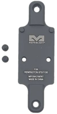 Mepro USA Shotgun Optics Plate for Remington 870, Matte Black, Aluminum, RMR Footprint Mount