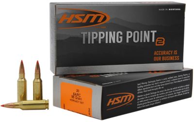 HSM Tipping Point 6mm ARC 95-Grain Rifle Ammunition, 20 Rounds