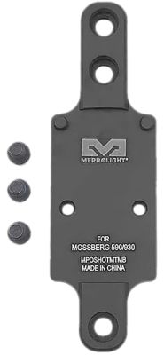Mepro USA Shotgun Optics Plate for Mossberg 930/590, Matte Black, Aluminum, RMR Footprint