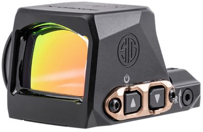 Sig Sauer Electro-Optics Romeo-X MAGNETAC Red Dot Sight, 1x 24mm, 2 MOA Dot/32 MOA Circle, Black/Rose Gold, Fits Sig P365
