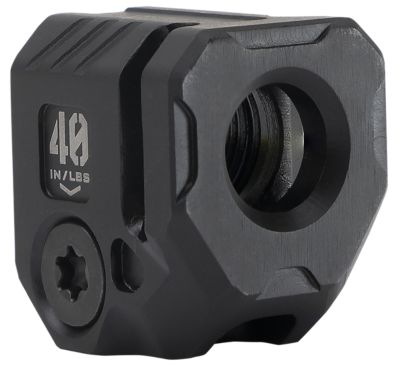 Strike Industries Micro Threaded Compensator for 9mm/357 SIG, 0.89 in. OAL, Black, Steel