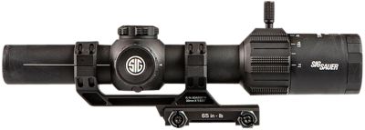 Sig Sauer Electro-Optics 1-6x 24mm Tango-MSR LPVO Rifle Scope, 30mm Tube, Illuminated BDC6 Reticle, Throw Lever, ALPHA-MSR Mount