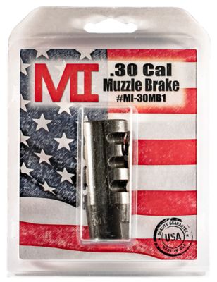 Midwest Industries Muzzle Brake for AR-Platform, 30 Cal, 5/8 in. x 24 Thread, Black, Phosphate, Steel
