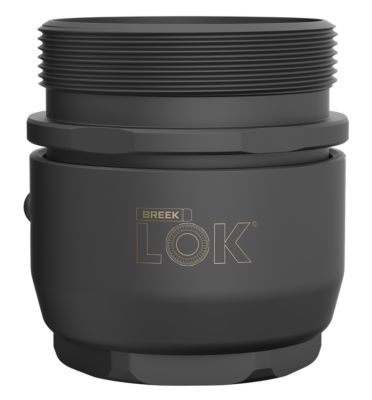 Breek Arms Breek LOK 3QD Quick Detach QD Suppressor Mount, 1.375 in. x 24 TPI Thread, Titanium DLC, Black