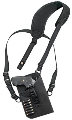 GrovTec Trail Pack Shoulder Holster for Med/Large DA Revolvers, 3-4 in. Barrel, Right Hand, Black, Nylon