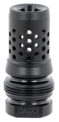 Dead Air Xeno Muzzle Brake, 1/2 in. x 28 Thread, Black, Nitride, 4140 Steel
