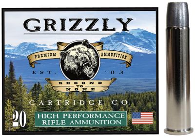 Grizzly Ammo .45-70 Government 460-Grain Wide Long Nose Gas Check Rifle Ammunition, 20 Rounds
