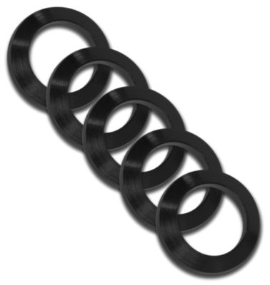 GrovTec 308 Cal Crush Washer, 5/8 in. x 24 Thread, 5-Pack, Black Nitride, Steel