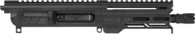 CMMG Dissent MK4 Upper for AR-Platform, 6.50 in., 5.7x28mm, Left Side Charging Handle, Armor, Black, Zeroed Linear Comp
