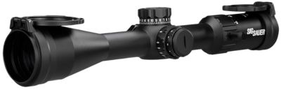 Sig Sauer Electro-Optics 6-24x 50mm Whiskey4 Rifle Scope, 30mm Tube, Illuminated MOA Milling Hunter 2.0 Reticle, Black