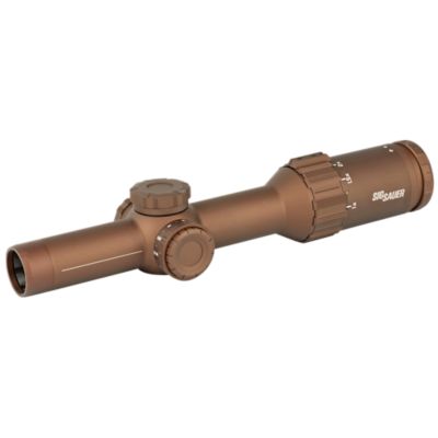 Sig Sauer Electro-Optics 1-6x 24mm Tango6T Rifle Scope, 30mm Tube, Illuminated DWLR6 Reticle, Flat Dark Earth