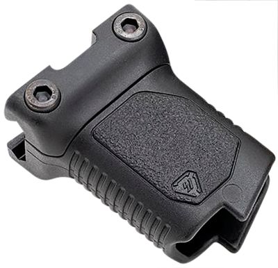 Strike Industries Angled Vertical Grip with Cable Management Storage, Fits Picatinny Rail, Short, Black, Polymer
