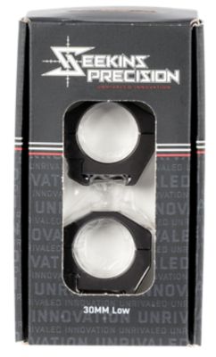 Seekins Precision Scope Rings, 30mm Tube, Low, Picatinny Rail, Matte Black, Aluminum