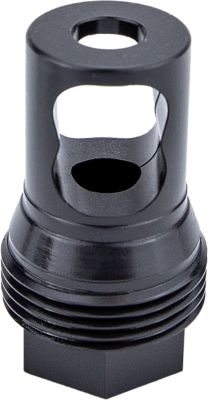 KGM Suppressors R50T Taper Muzzle Brake, 5/8 in. x 24 Thread, Black, Nitride, Steel