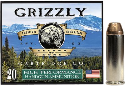 Grizzly Ammo .45 Colt 225-Grain Jacketed Hollow Point Handgun Ammunition, 20 Rounds