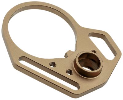 Strike Industries QD End Plate QD End Plate with Hook Attachments & Anti-Rotation Castle Nut, Flat Dark Earth