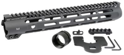 Midwest Industries Slimline Handguard for AR-15, 12.625 in., Picatinny/M-LOK, Black Hardcoat Anodized, Aluminum/Polymer