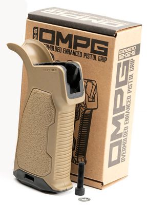 Strike Industries AR Enhanced Pistol Grip for AR-Platform, 15 Degree, Flat Dark Earth, Rubber