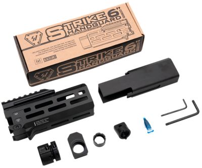 Strike Industries Handguard for CZ Scorpion EVO (7.72 in. Barrel Length), 6 in., M-LOK, Faux Suppressor, Black, Aluminum