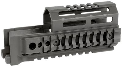 Midwest Industries AK Alpha Handguard for AK-47/AK-74, 6.00 in. Long, Black, 6061 Aluminum