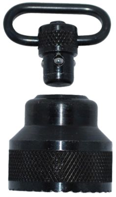 GrovTec Mag Cap Set for Mossberg 590/835 Shotguns, 1 in., Push Button, Black Oxide, 12 Gauge Steel