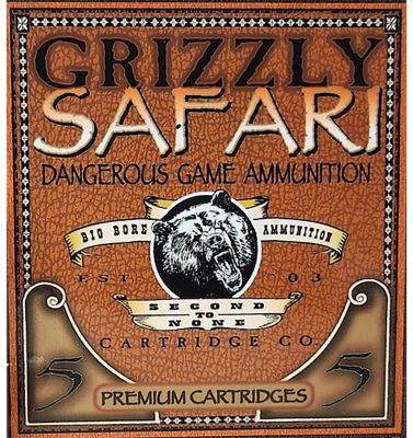 Grizzly Ammo .470 Nitro Express 500-Grain Triple Shock X Rifle Ammunition, 5 Rounds