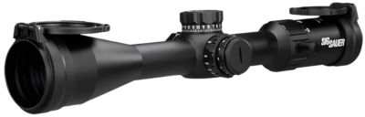 Sig Sauer Electro-Optics 6-24x 50mm Whiskey4 Rifle Scope, 30mm Tube, MOA Milling Hunter 2.0 Reticle, Black