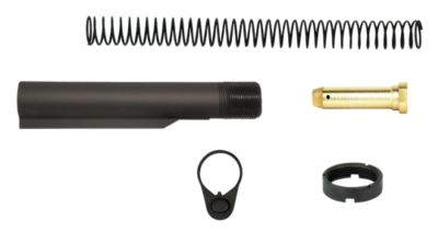 TacFire AR-15 Buffer Tube Kit for AR-15, Mil-Spec, Black
