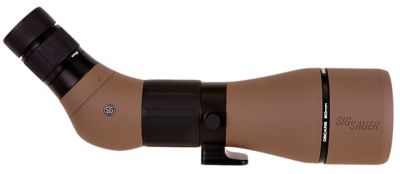 Sig Sauer Electro-Optics 27-55x 80mm OSCAR8 Angled Body Spotting Scope, Flat Dark Earth, Rubber Armor
