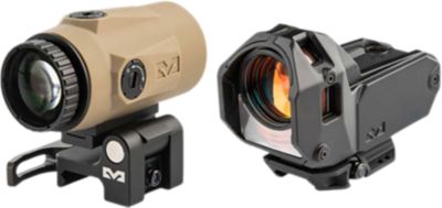 Mepro USA M22 Bullseye Reflex Sight with MMX4 Magnifier, 4x 24mm, Coyote Tan/Black, Picatinny Rail Mount