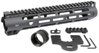 Midwest Industries Slimline Handguard for AR-15, 10.50 in., Picatinny/M-LOK, Black Hardcoat Anodized, Aluminum/Polymer