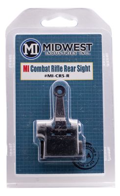 Midwest Industries Combat Rifle Rear Flip Sight for AR-15/M16/M4, Black