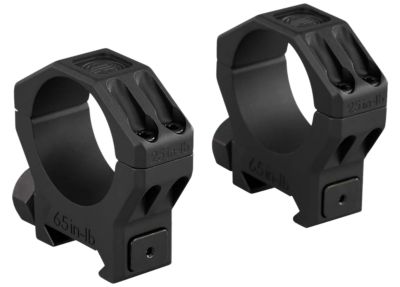 Sig Sauer Electro-Optics Alpha 6 Scope Ring Set, 30mm Tube, Medium, Black, Stainless Steel
