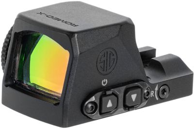 Sig Sauer Electro-Optics Romeo-X Open Red Dot Sight, 1x, 3 MOA Dot, Black