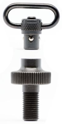 GrovTec Mag Cap for Mossberg 500 Shotgun, 1 in., Push Button, Black Oxide, 12 Gauge Steel
