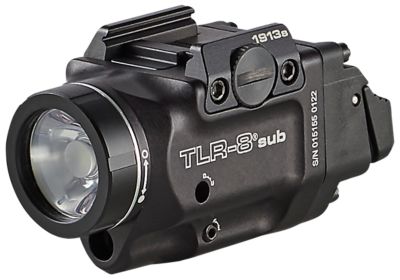 Streamlight TLR-8 Sub 500-Lumen LED Gun Light and Red Laser Sight Combo, Black, Fits 1913 Short Railed Pistol