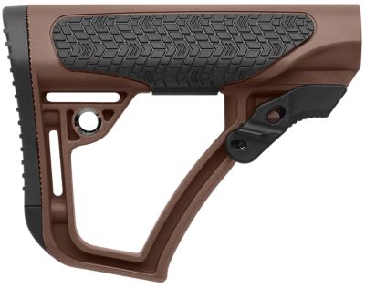 Daniel Defense OEM Stock for AR-Platform with Mil-Spec Receiver Extension (Tube Not Included), Mil-Spec, Brown, Synthetic