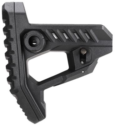 Strike Industries Pit Stock, 3.87 in. OAL, Black, Polymer