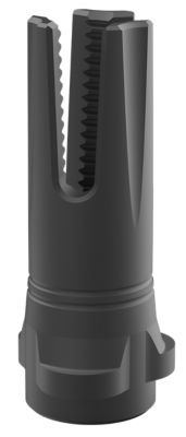 Breek Arms Scorch 3-Prong Flash Hider for Breek-LOK 3QD, Black Nitride, Steel, 1/2 in. x 28 Threads, 9mmLuger