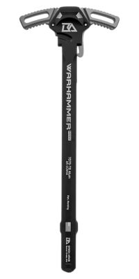 Breek Arms Warhammer Mod2 Charging Handle for Mil Spec AR-15/M16 Rifles, Gray, Type 3 Hard Anodize, 7075-T6 Aluminum