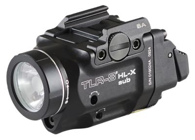 Streamlight TLR-8 Gun Light for Springfield Hellcat, Black, Aluminum, 1,000-Lumen, Red Laser
