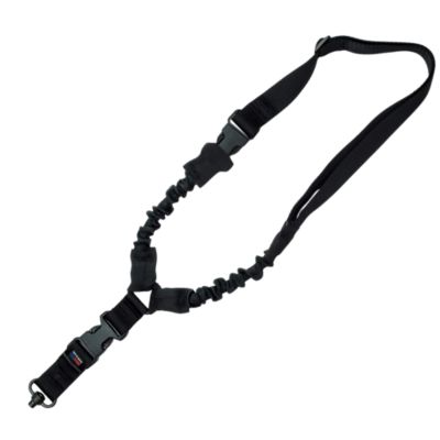 GrovTec Single-Point Elastic Bungee Rifle/Shotgun Sling, Black