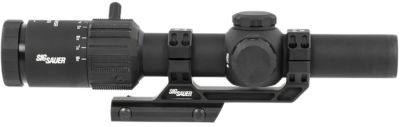 Sig Sauer Electro-Optics Tango-MSR Rifle Scope, 30mm Tube, Illuminated Red MSR BDC8 Reticle, Throw Lever & ALPHA-MSR Mount, LPVO